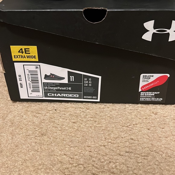 Under Armour UA Charged Pursuit 3 4E size 11 - Picture 4 of 5
